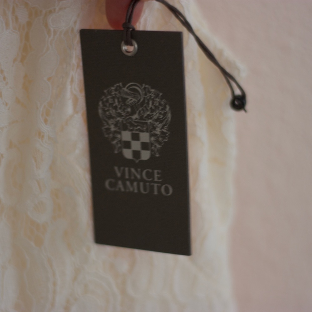 Vince Camuto Ivory Lace Midi Dress - Picture 6 of 12